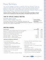 Proxy Summary